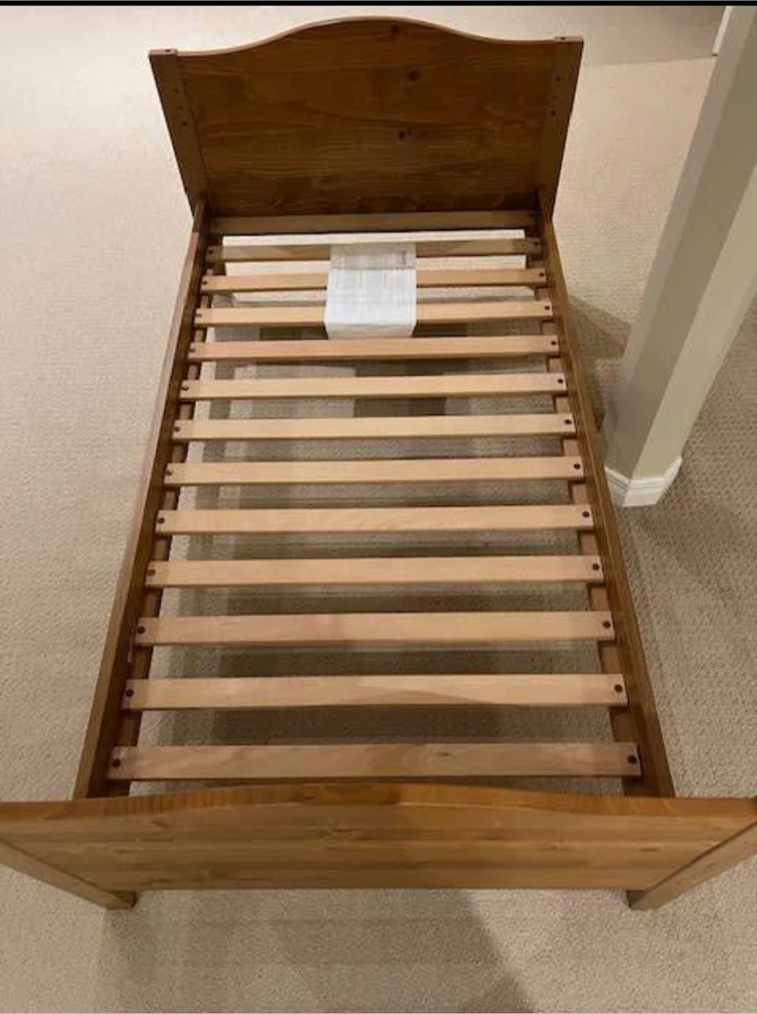IKEA Minnen Extendable Bed Frame with Mattress - photo 4