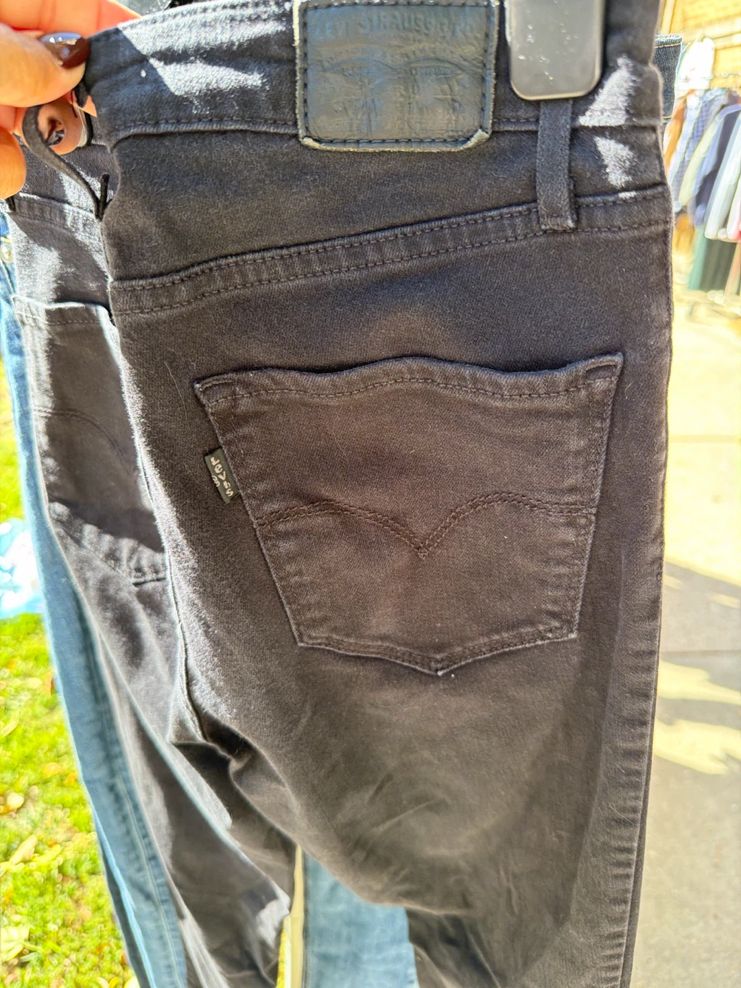 Levi's 721 High Rise Skinny Jeans Black Size 26 - photo 2
