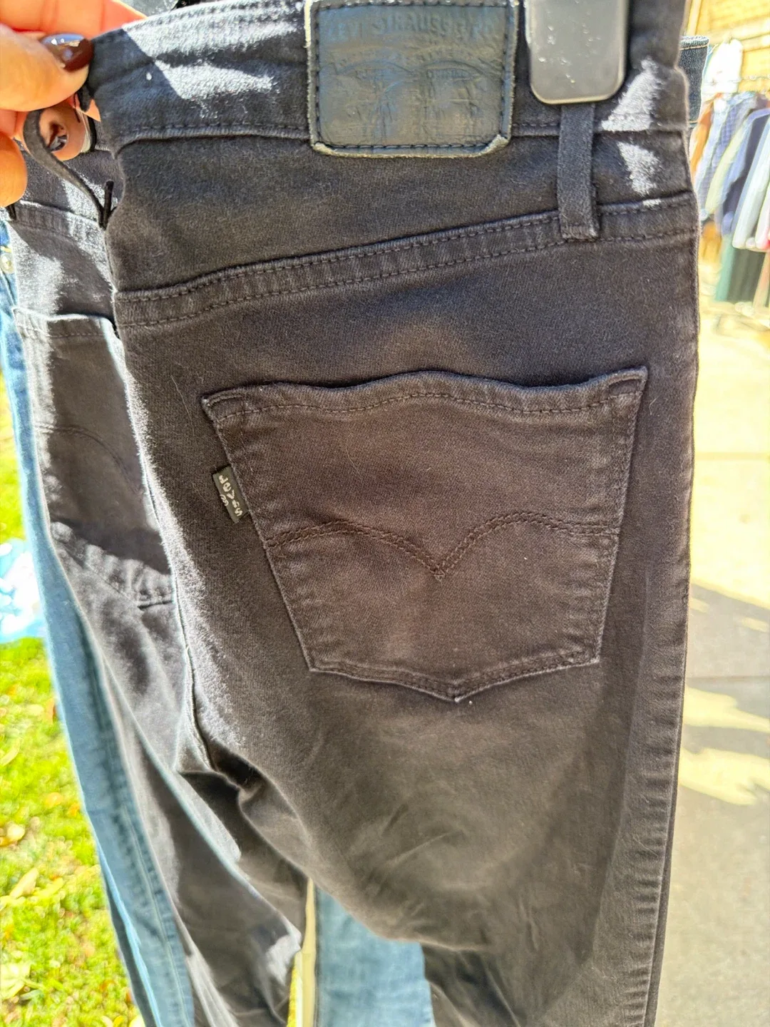 Levi's 721 High Rise Skinny Jeans Black Size 26 - photo 2