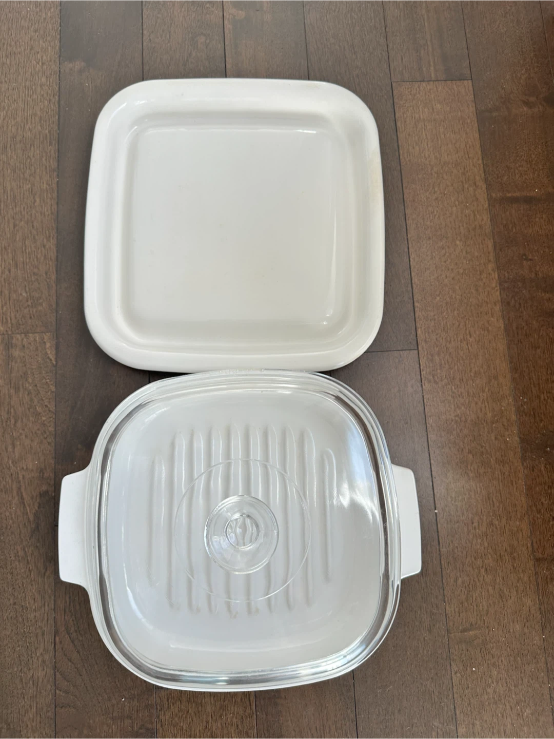 Corning Ware set of 2 Oven and Microwave Browner Grill MW-2