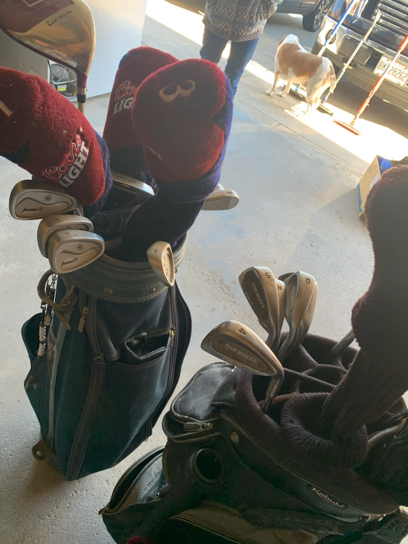 Two Golf Club Sets with Bags. Misc. clubs.