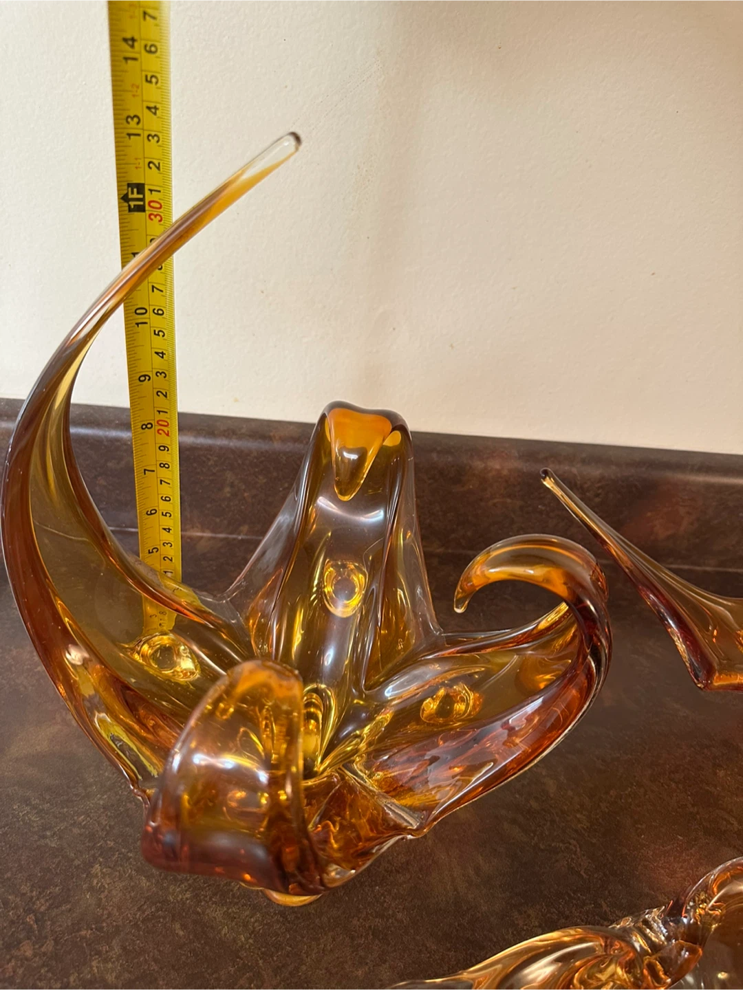 Vintage Amber Art Glass Bowls Set - photo 3