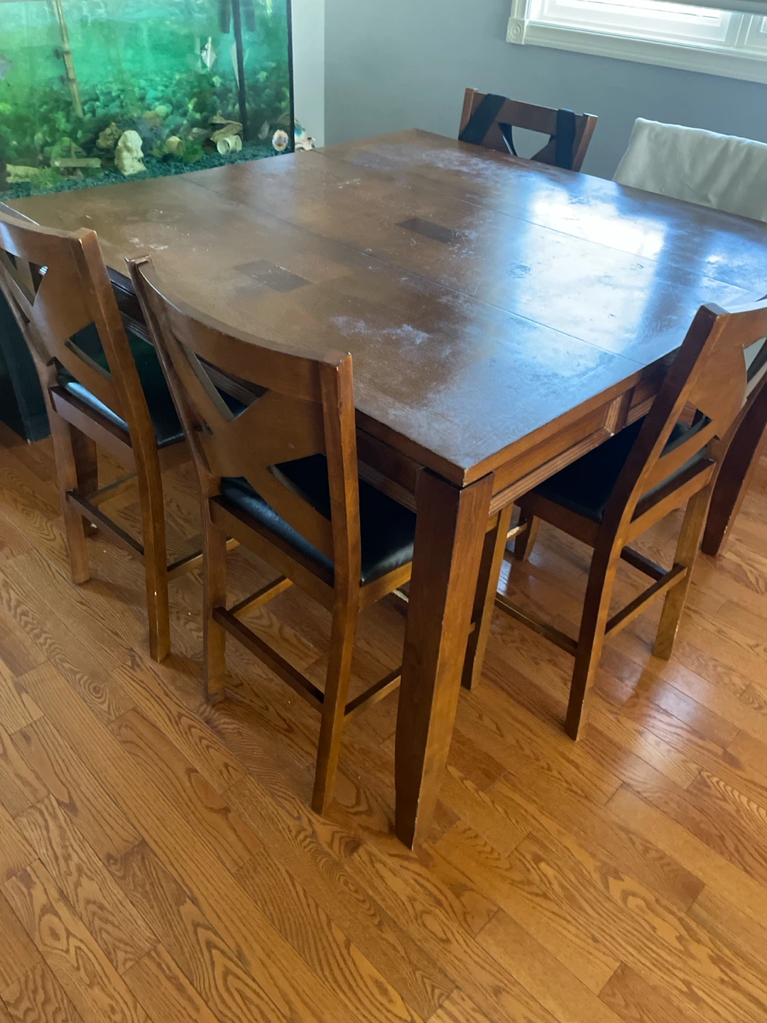 Wooden Dining Table and Chairs Set - photo 2