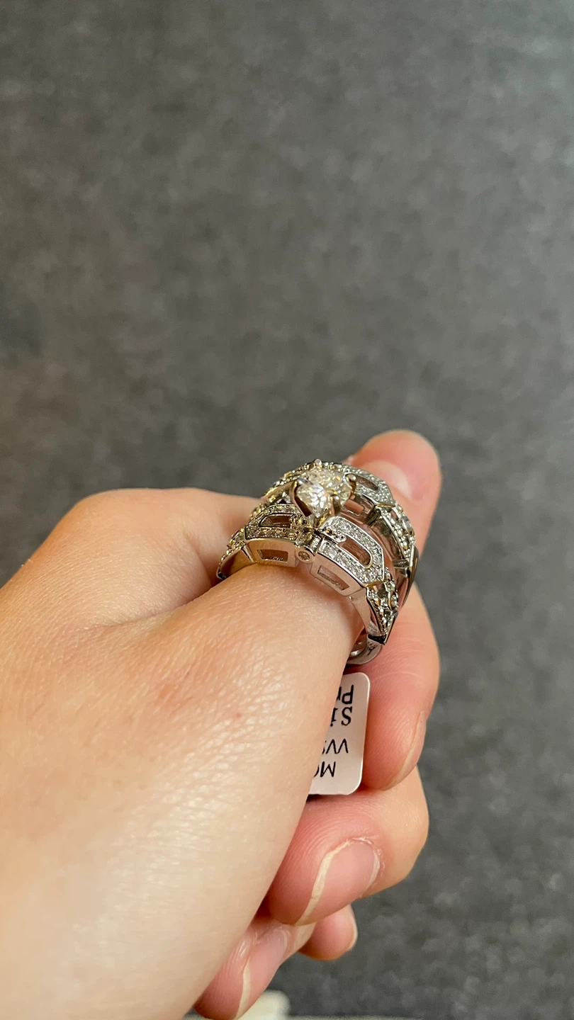 $250 obo Authentic Couples Moissanite Ring Set - photo 3
