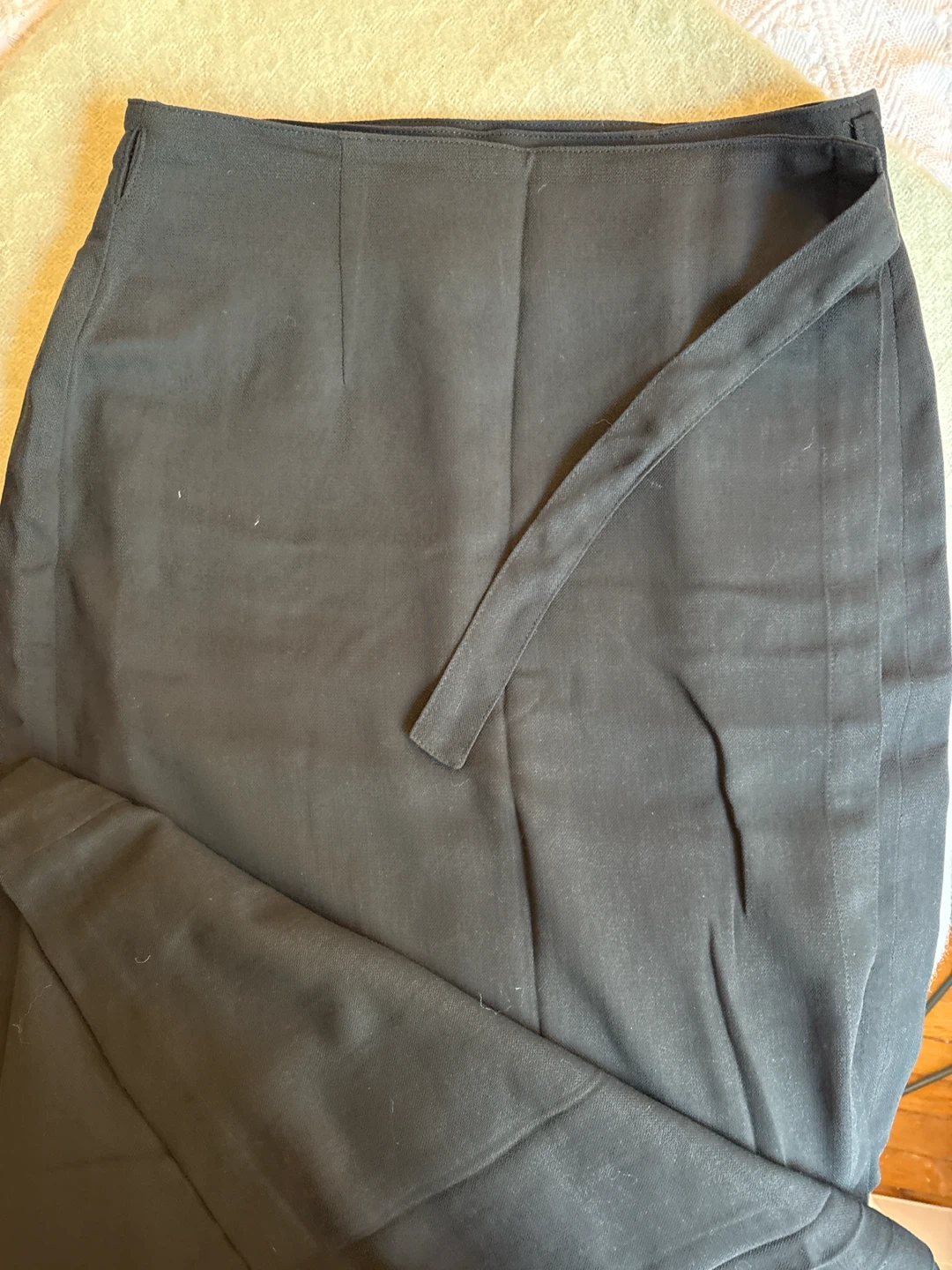 Tristan & Iseut Black full length wrap Skirt Size 11 - photo 2