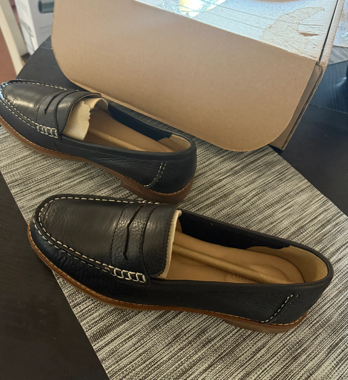 Sperry Women's Seaport Penny Loafers - Black, Size 8 - photo 2