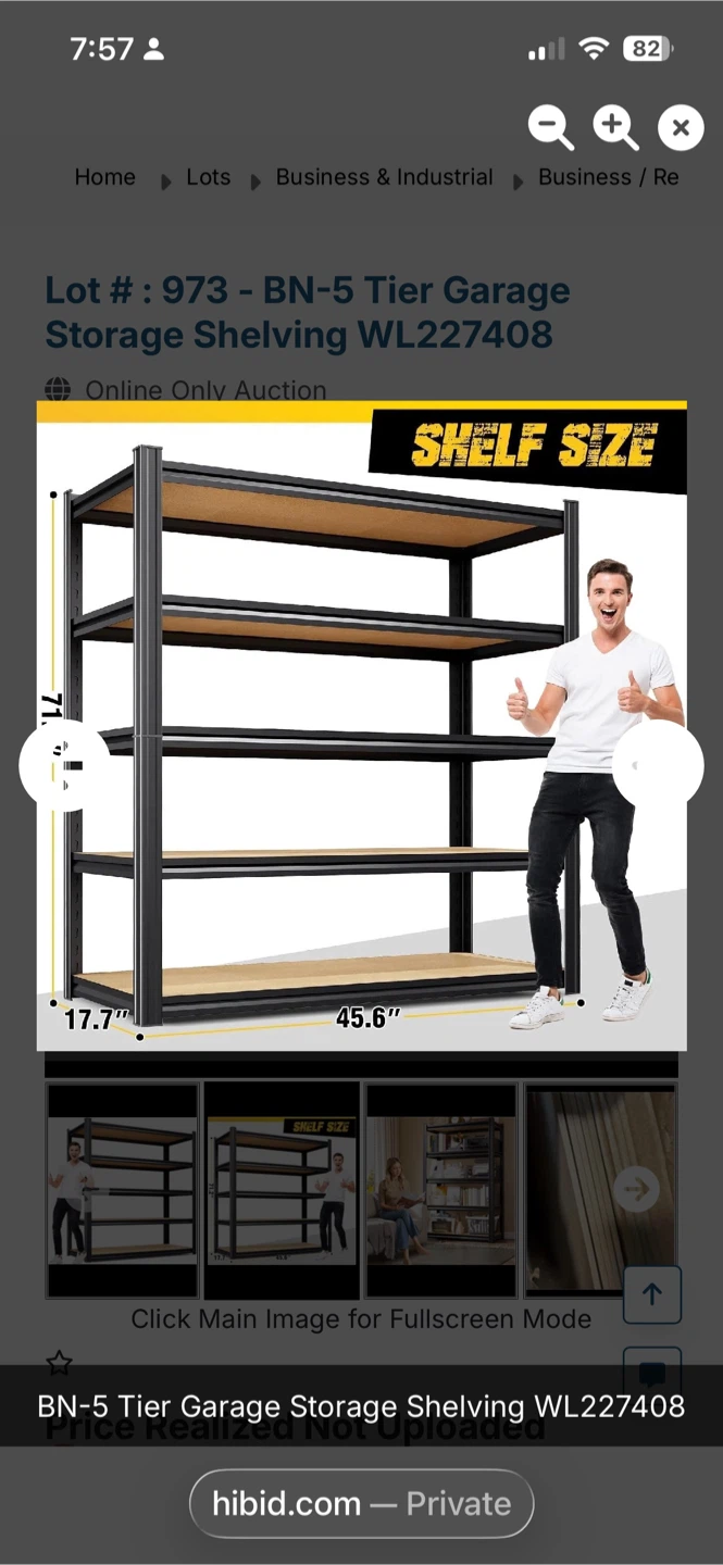 BN 5-Tier Garage Storage Shelving Unit
