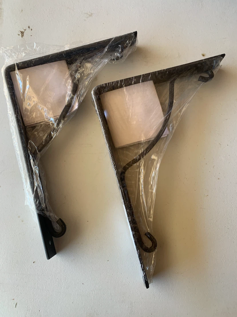 IKEA Set of two decorative wall shelf brackets