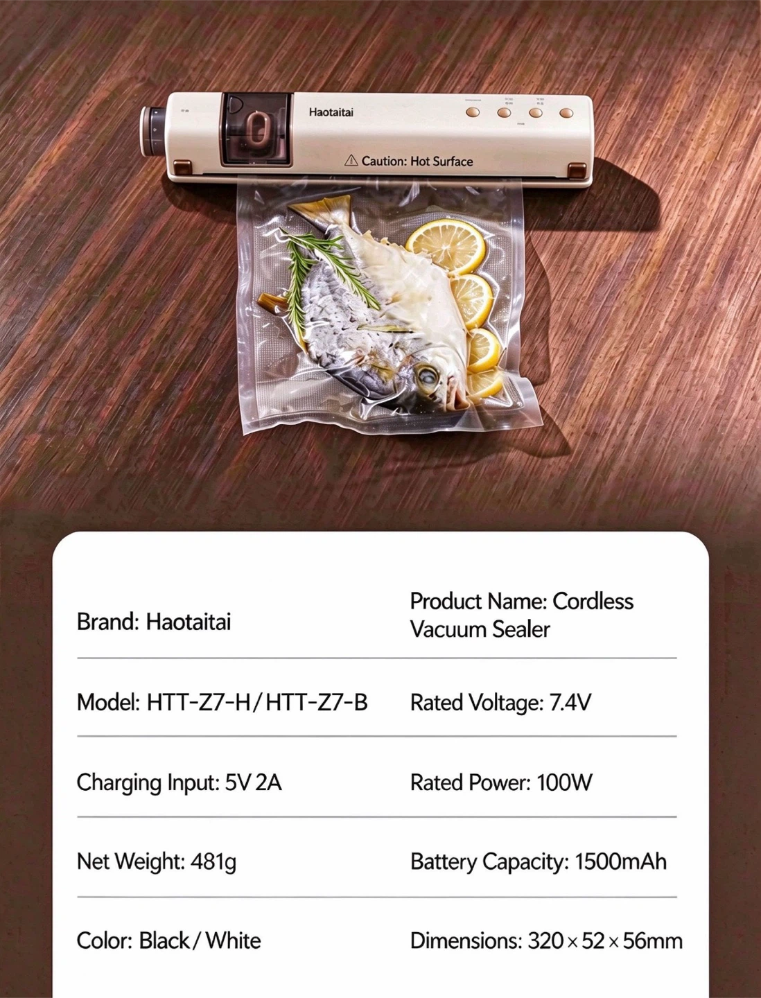 Haotaitai Cordless Vacuum Sealer - photo 3