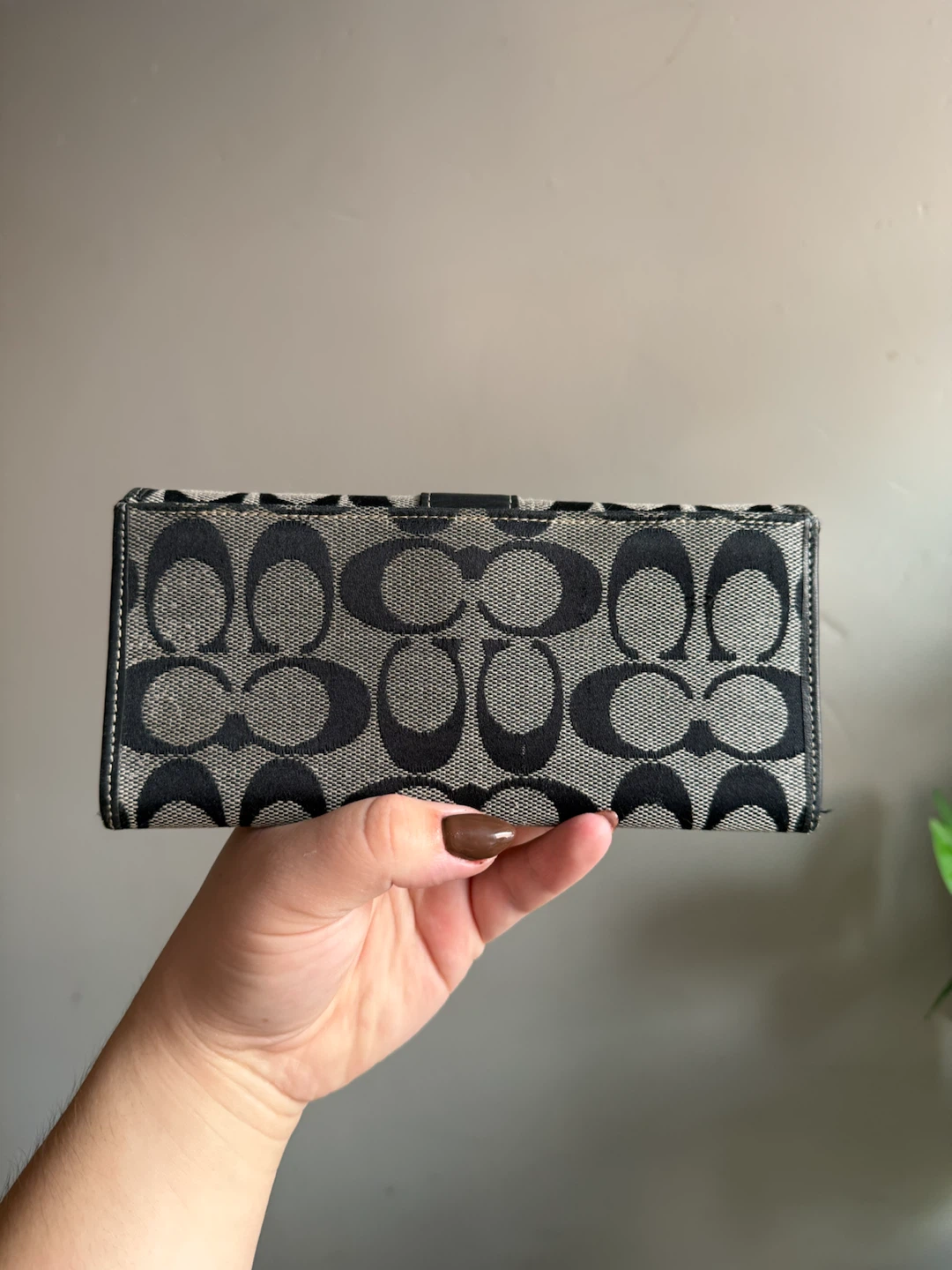 Coach Signature Jacquard Flap Wallet - photo 2