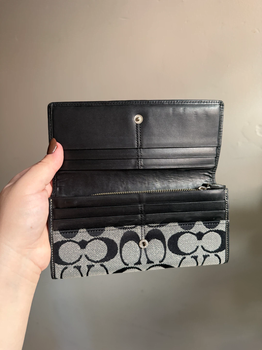 Coach Signature Jacquard Flap Wallet - photo 4