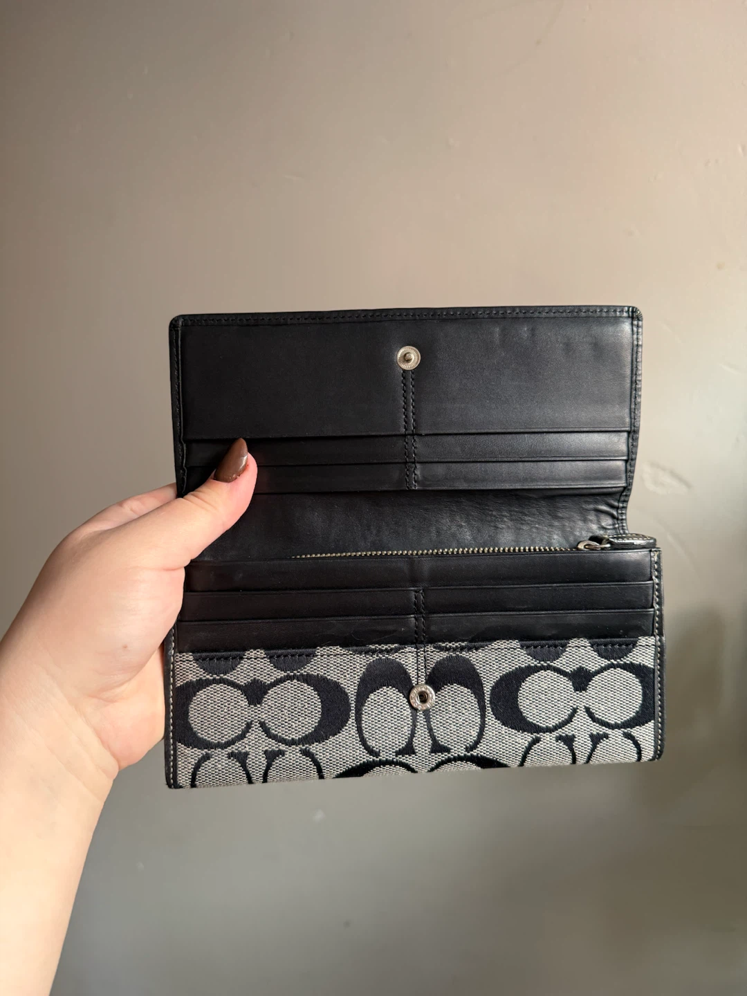 Coach Signature Jacquard Flap Wallet - photo 5