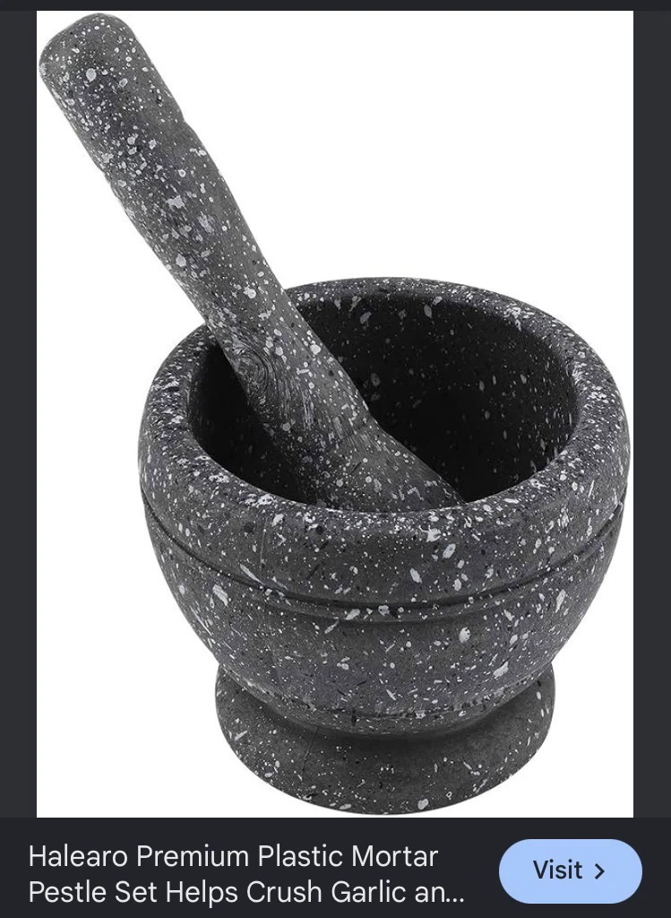 Plastic Mortar and Pestle Set - photo 3