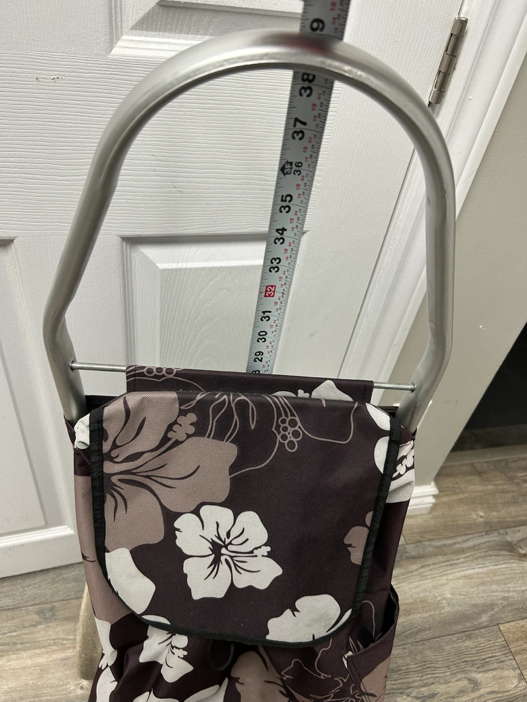 Floral Print Rolling Shopping Cart - photo 5