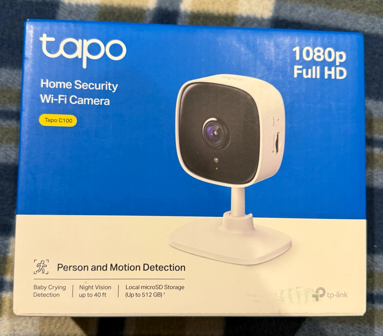TP-Link Tapo C100 1080p Wi-Fi Security Camera- New