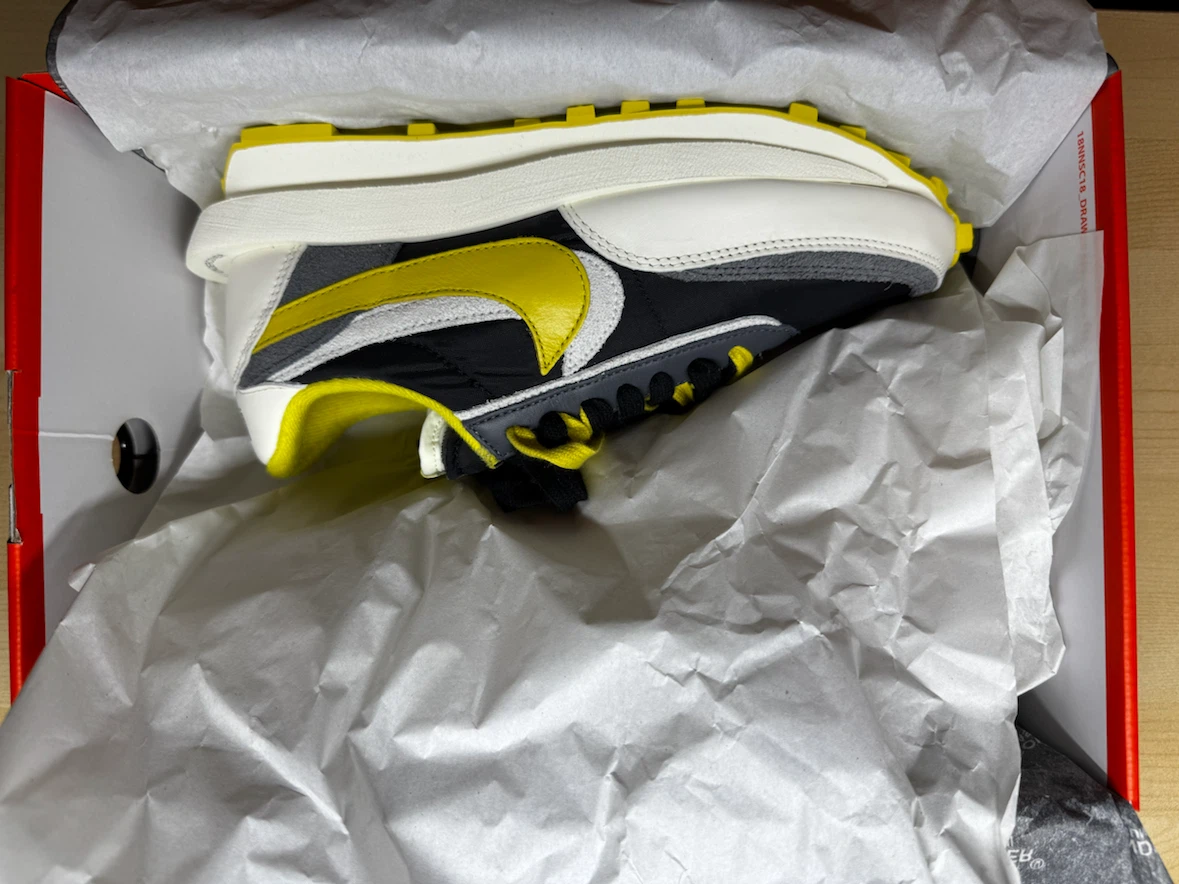 Nike LDWaffle Undercover Black Bright Citron - photo 5