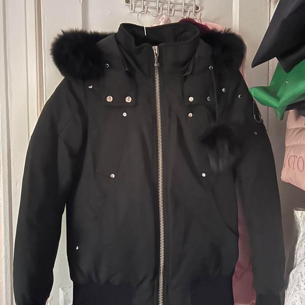 Moose Knuckles Women's Black Bomber Jacket