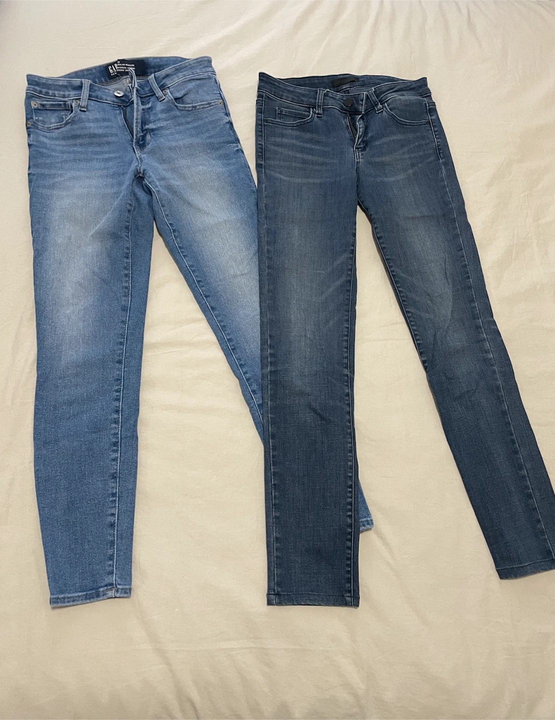 Set of Two Pairs of Women's Denim Jeans