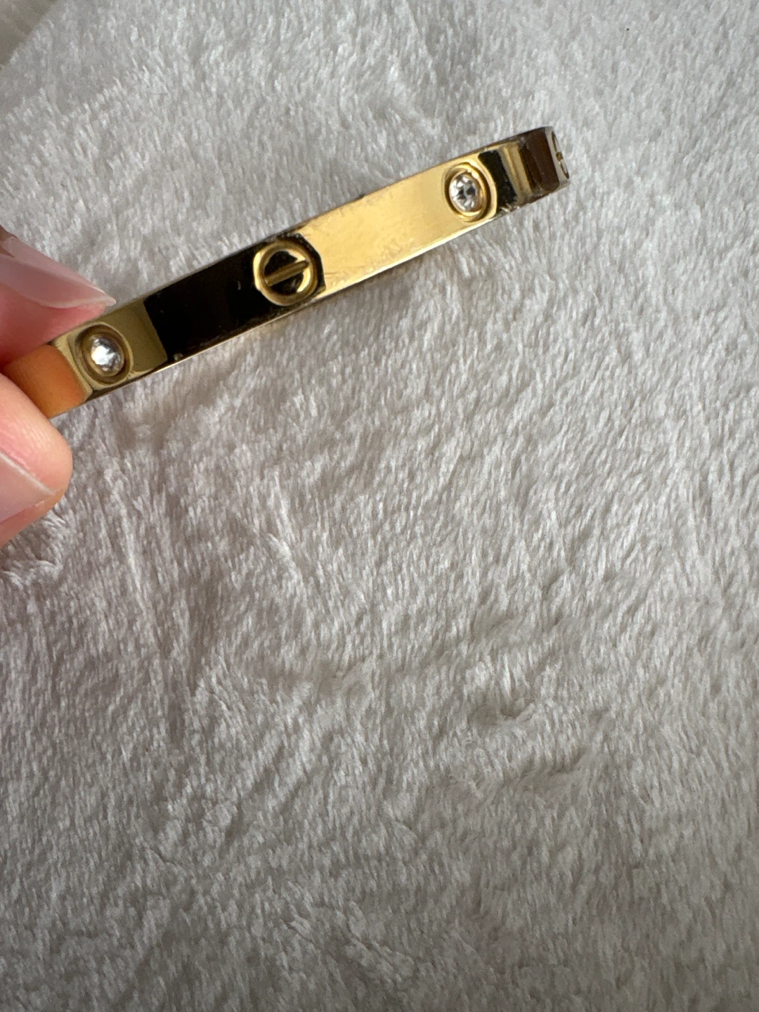Cartier Style Gold Tone Bracelet