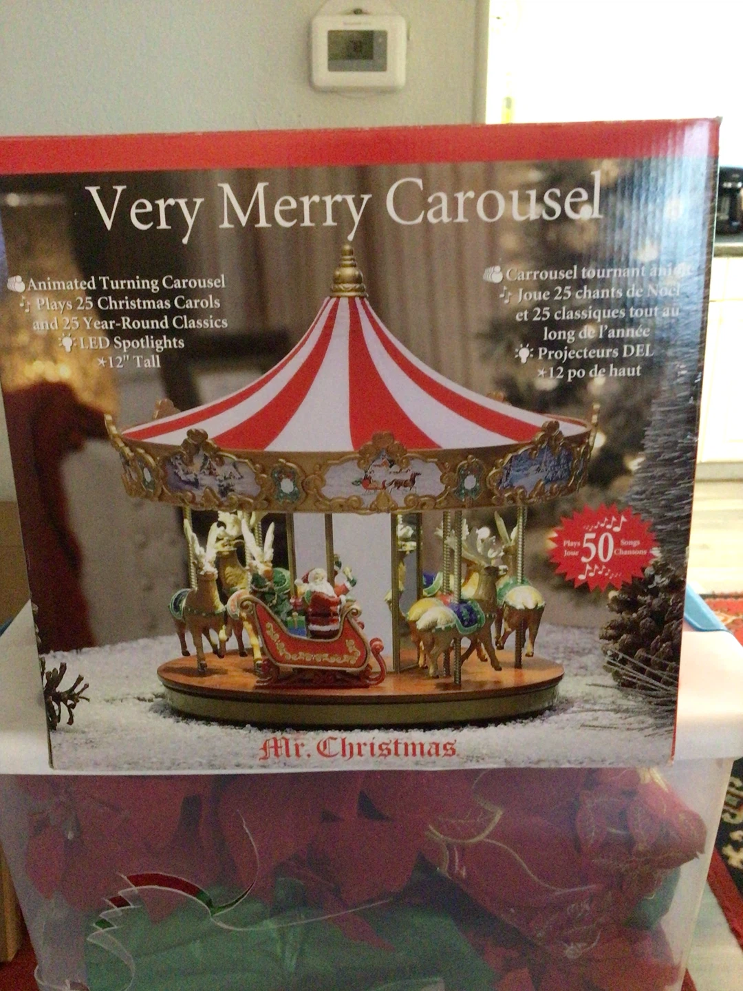 Christmas carousel and topiary mini tree - photo 3