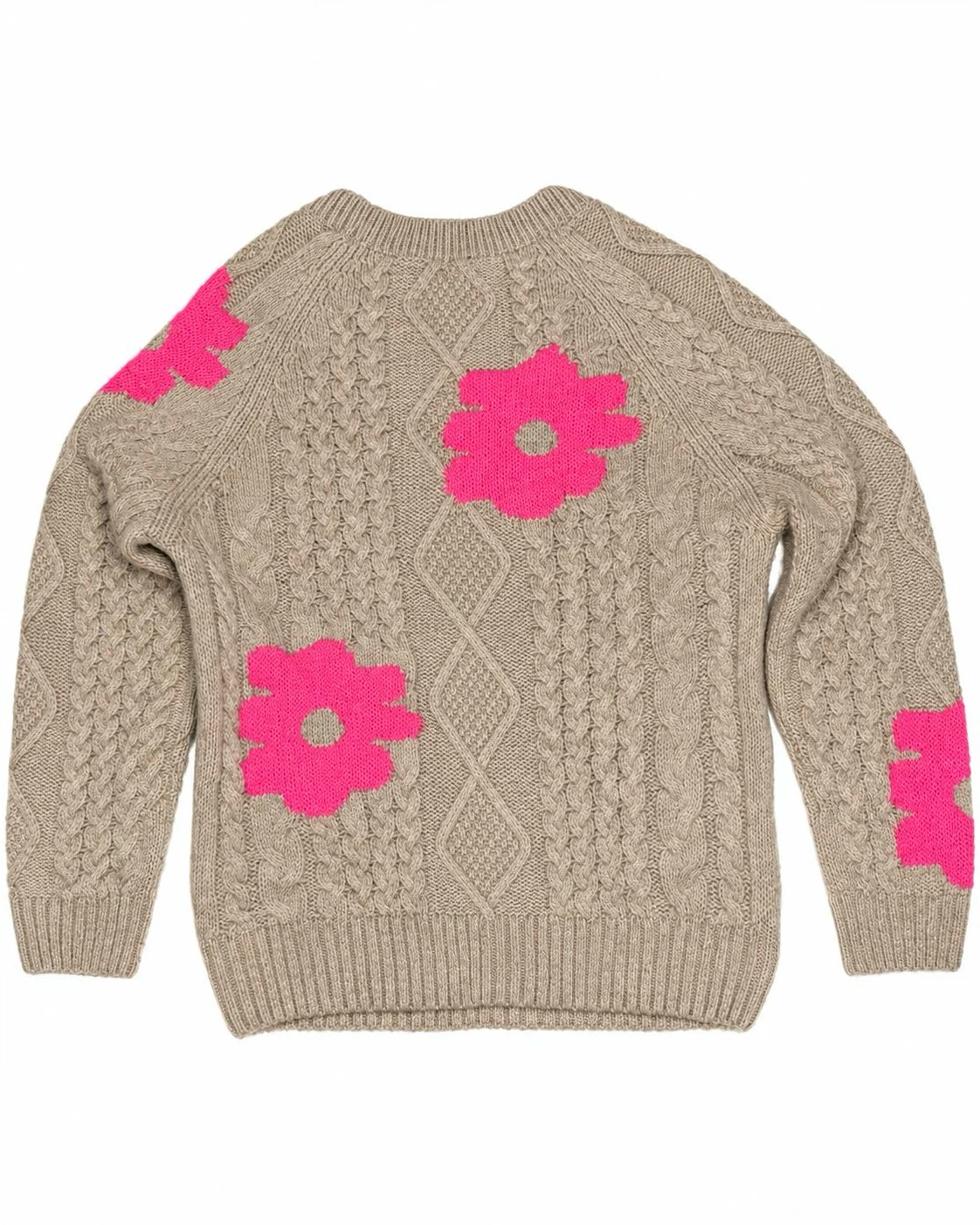 Maeve by Anthropologie Floral Cable Knit Sweater - photo 2