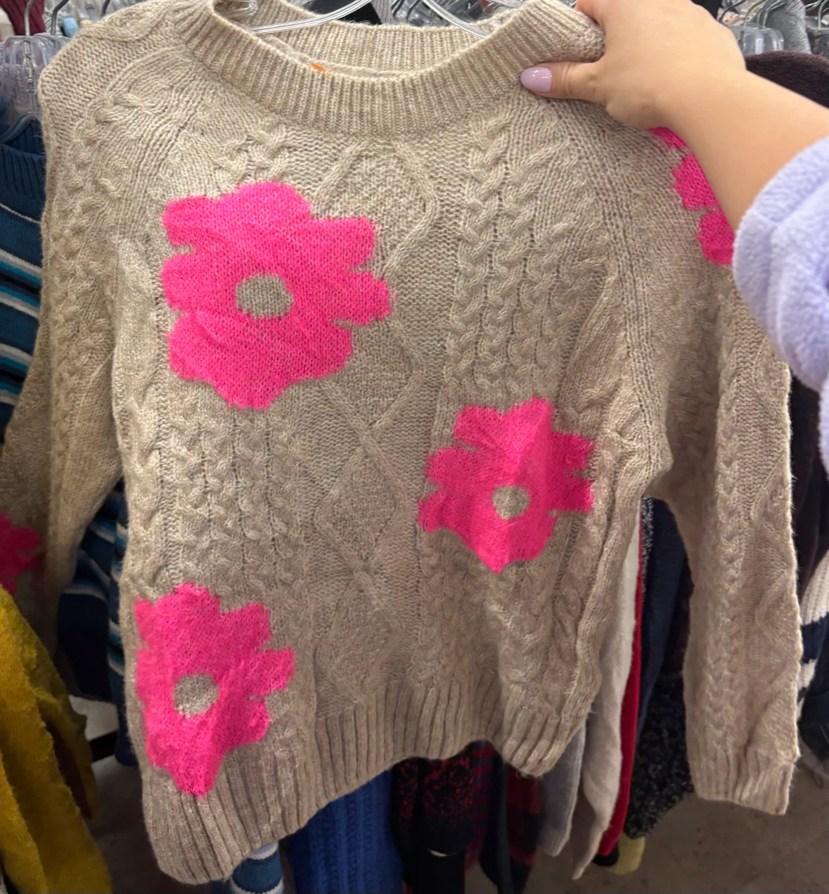 Maeve by Anthropologie Floral Cable Knit Sweater - photo 4