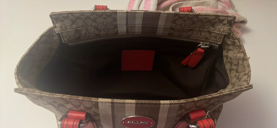 Coach Signature Stripe Handbag - photo 3