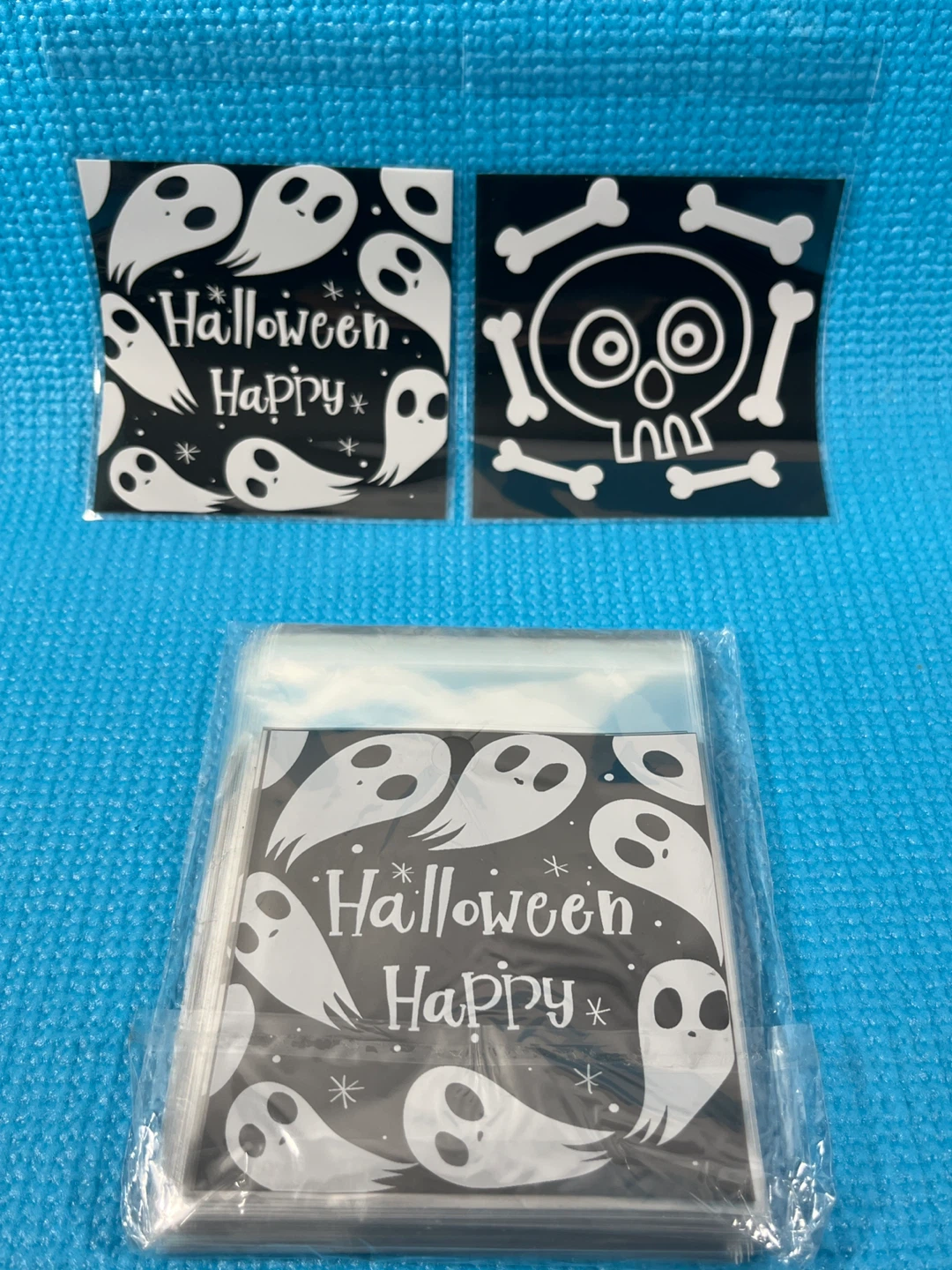 100 Halloween Treat Bags (5x4) Self-Adhesive Candy & Cookie Bags - photo 2