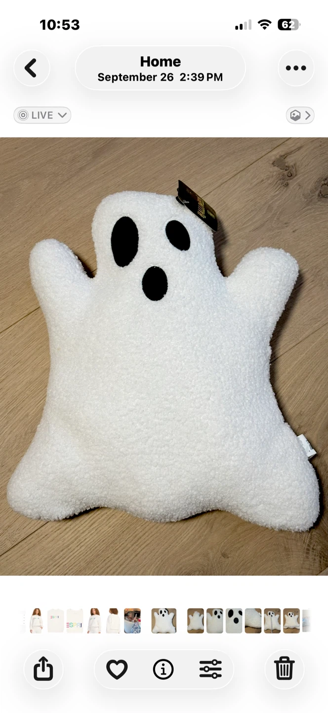 *VIRAL TIK TOK FAUX FUR HALLOWEEN THROW BLACK CAT w GHOST PILLOW - photo 3