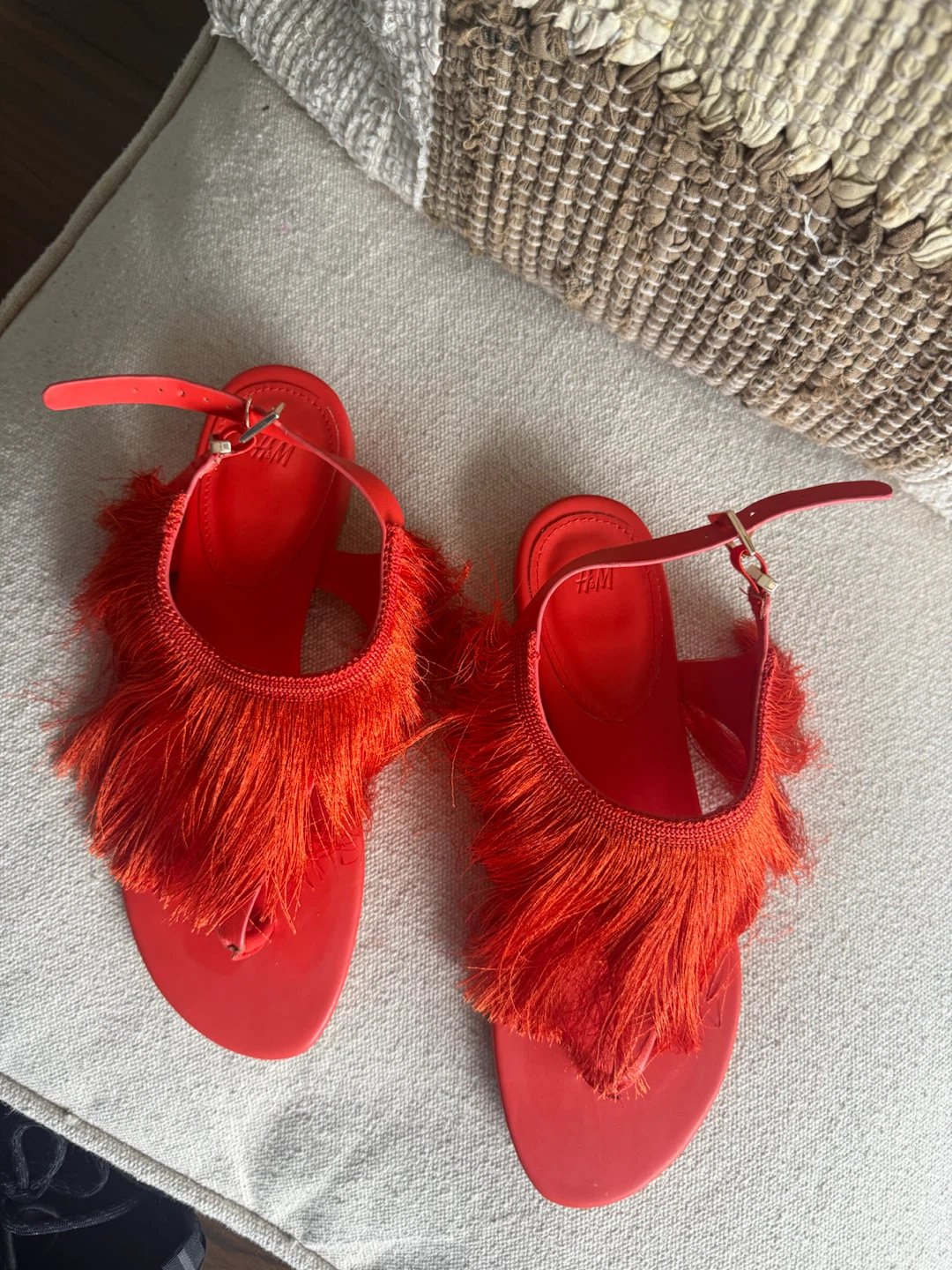 H&M Orange Fringe Sandals - photo 3