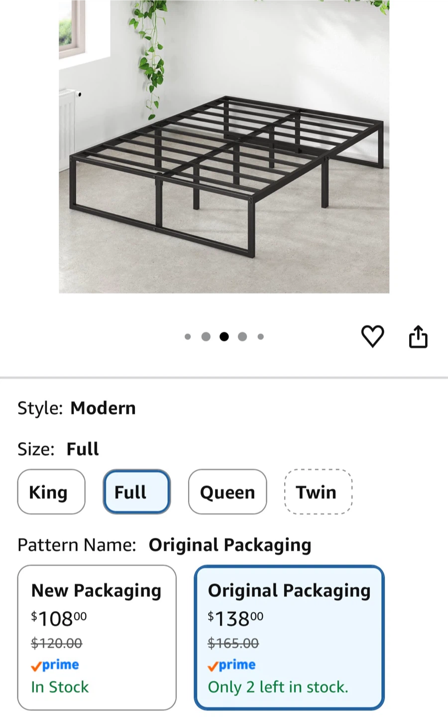 Zinus Lorelai Full Size Platform Bed Frame - photo 3