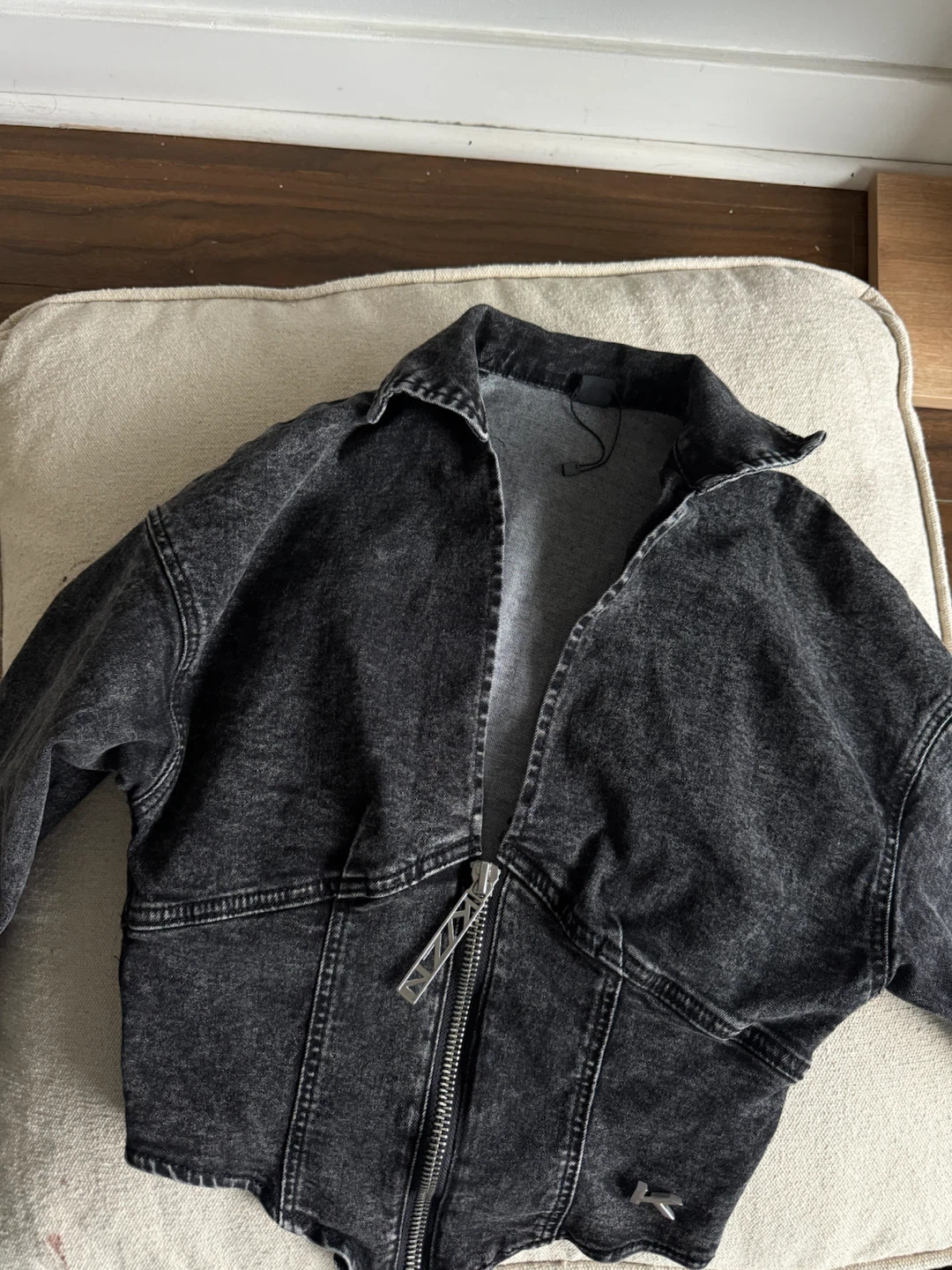 Black Denim Corset Style Shirt - photo 2