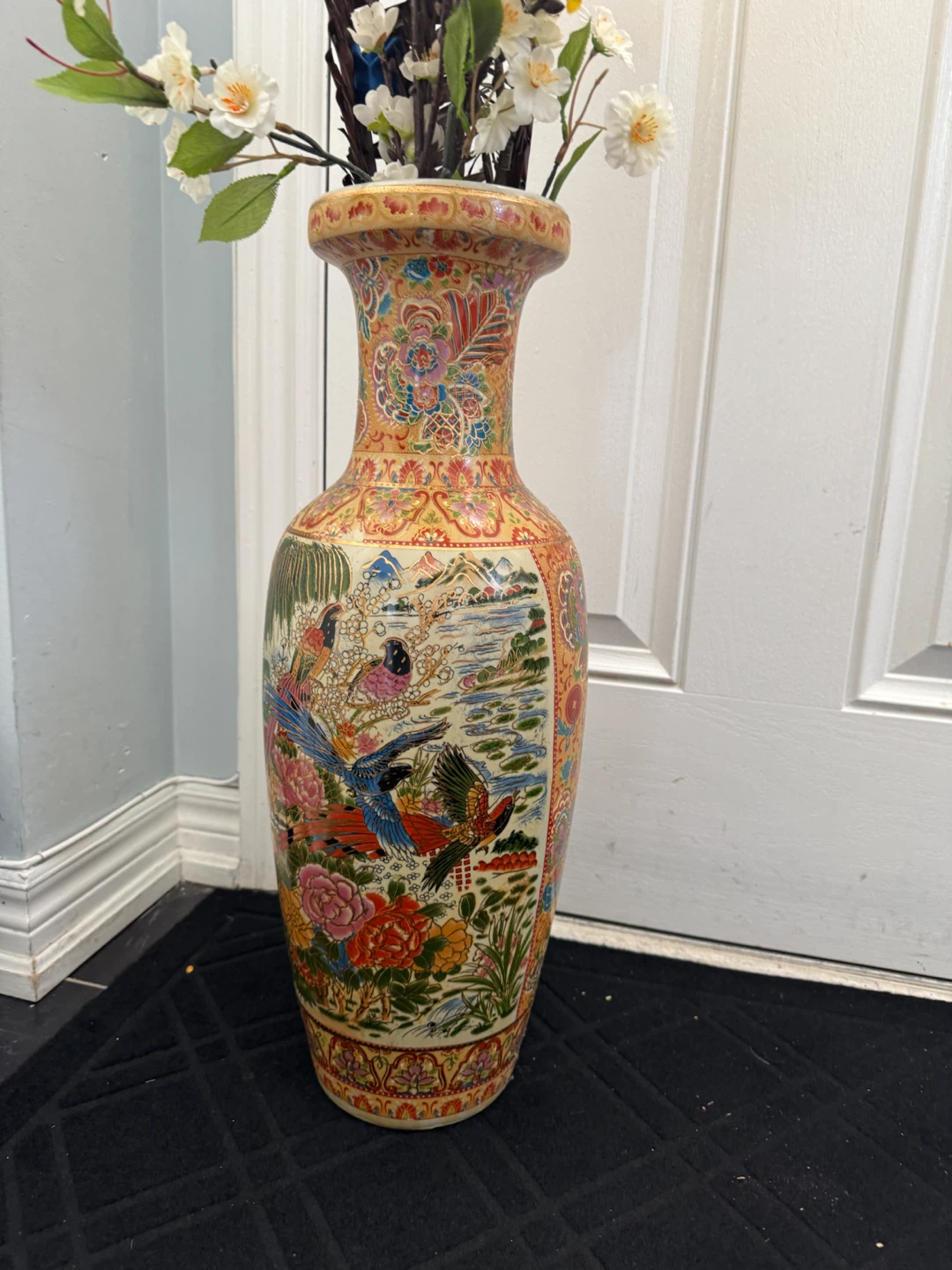 Large Decorative Oriental Style Floor Vase - photo 2