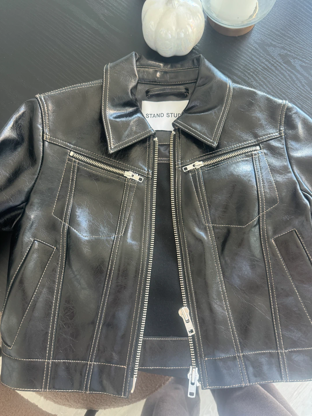 STAND STUDIO Effie Jacket Black Size 32