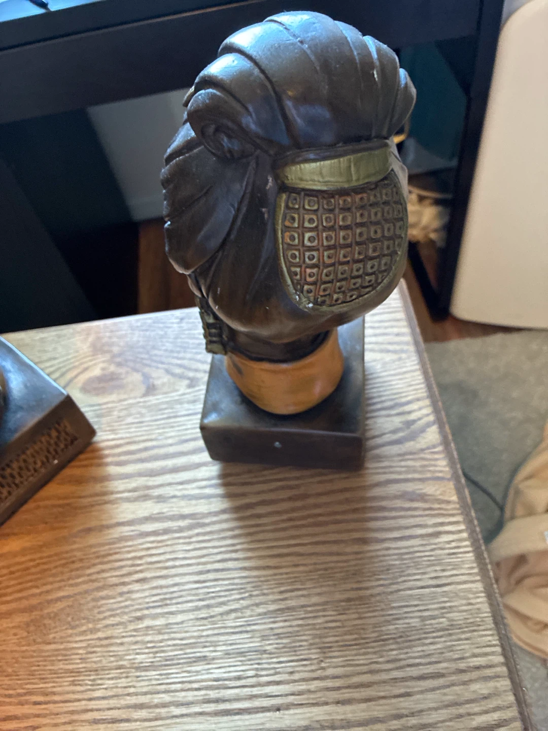 Vintage Asian Figurine Head Bookends - photo 4