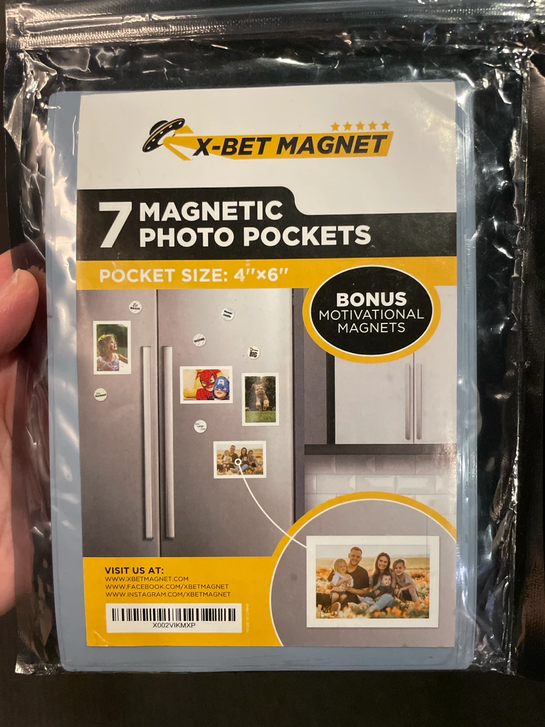 X-BET MAGNET 7 Magnetic Photo Pockets 4x6