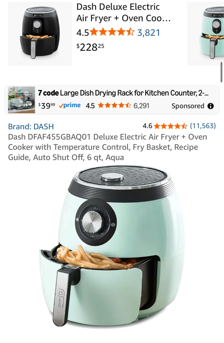 Dash Deluxe Air Fryer - 6 qt - photo 2