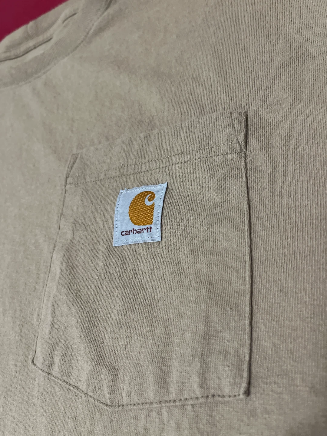 Carhartt Loose Fit Pocket T-Shirt - Tan, Large - photo 2