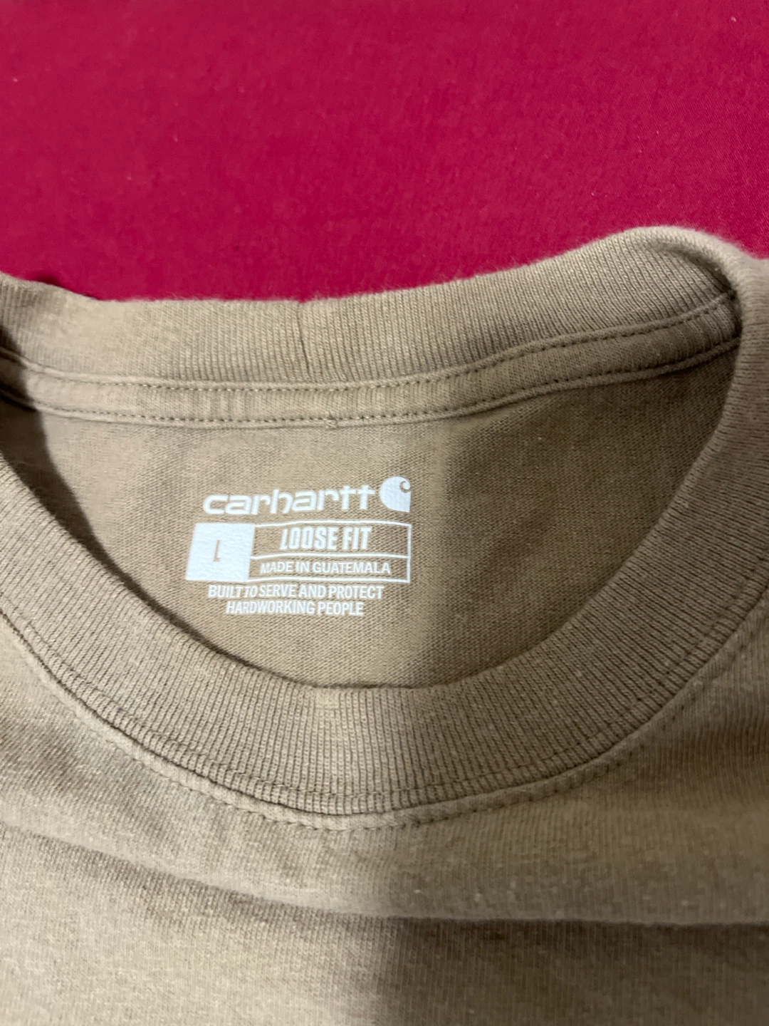 Carhartt Loose Fit Pocket T-Shirt - Tan, Large - photo 3