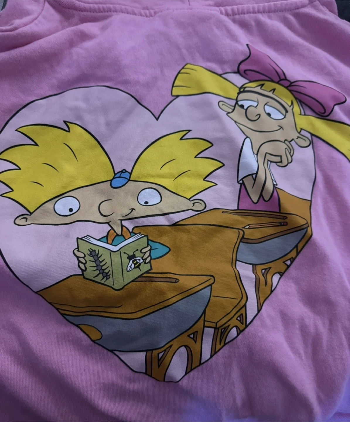 Hey Arnold Nickelodeon Pink Zip-Up Hoodie - photo 3