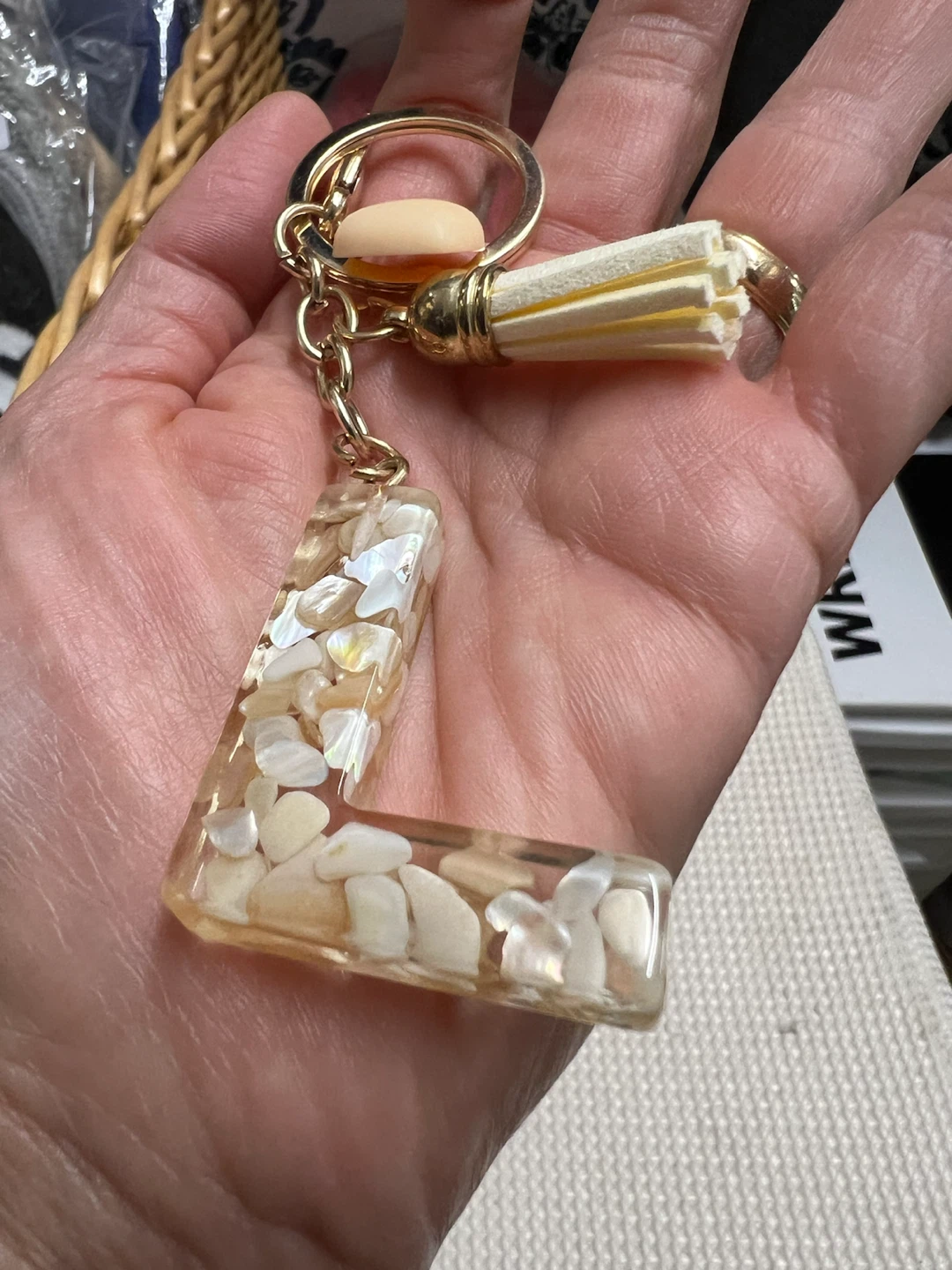 Resin Initial Keychains - New - photo 2