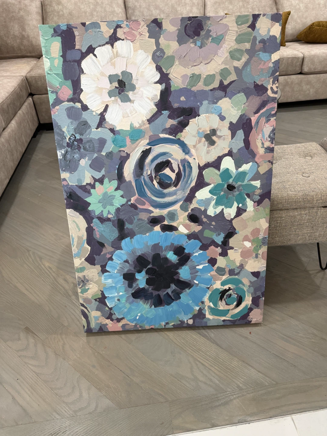 Floral Abstract Canvas Wall Art