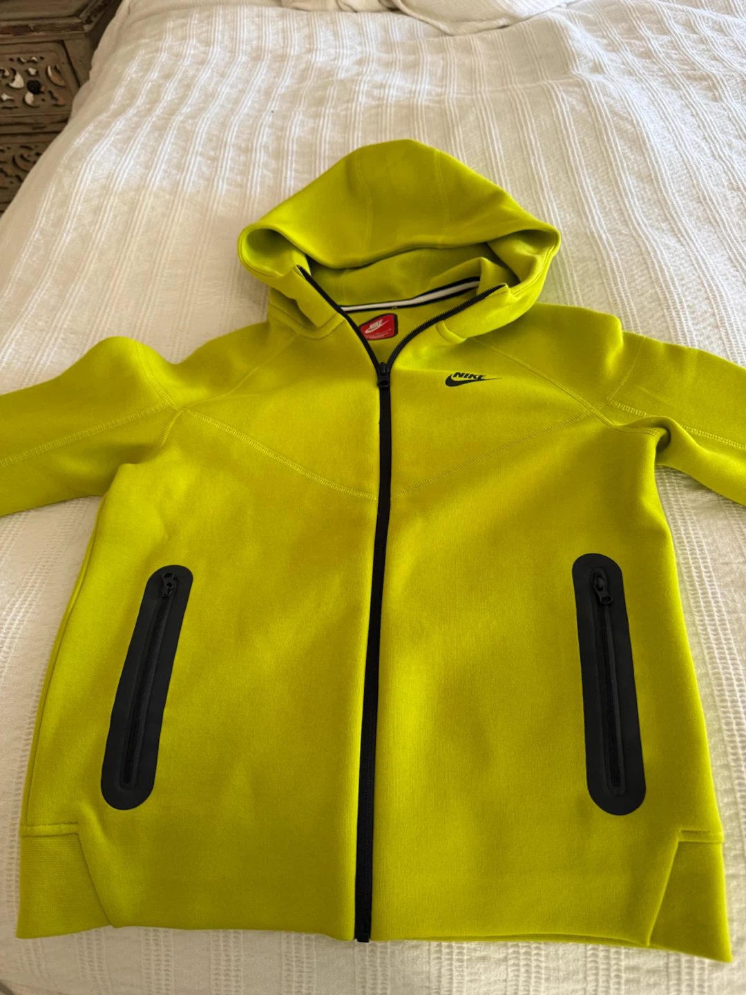Nike Tech Fleece Hoodie Lime Green (kids)
