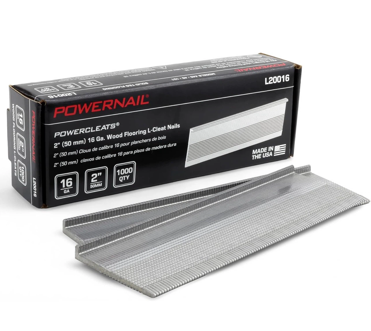 Powernail Powercleats L-Cleat Flooring Nails 2 Inch