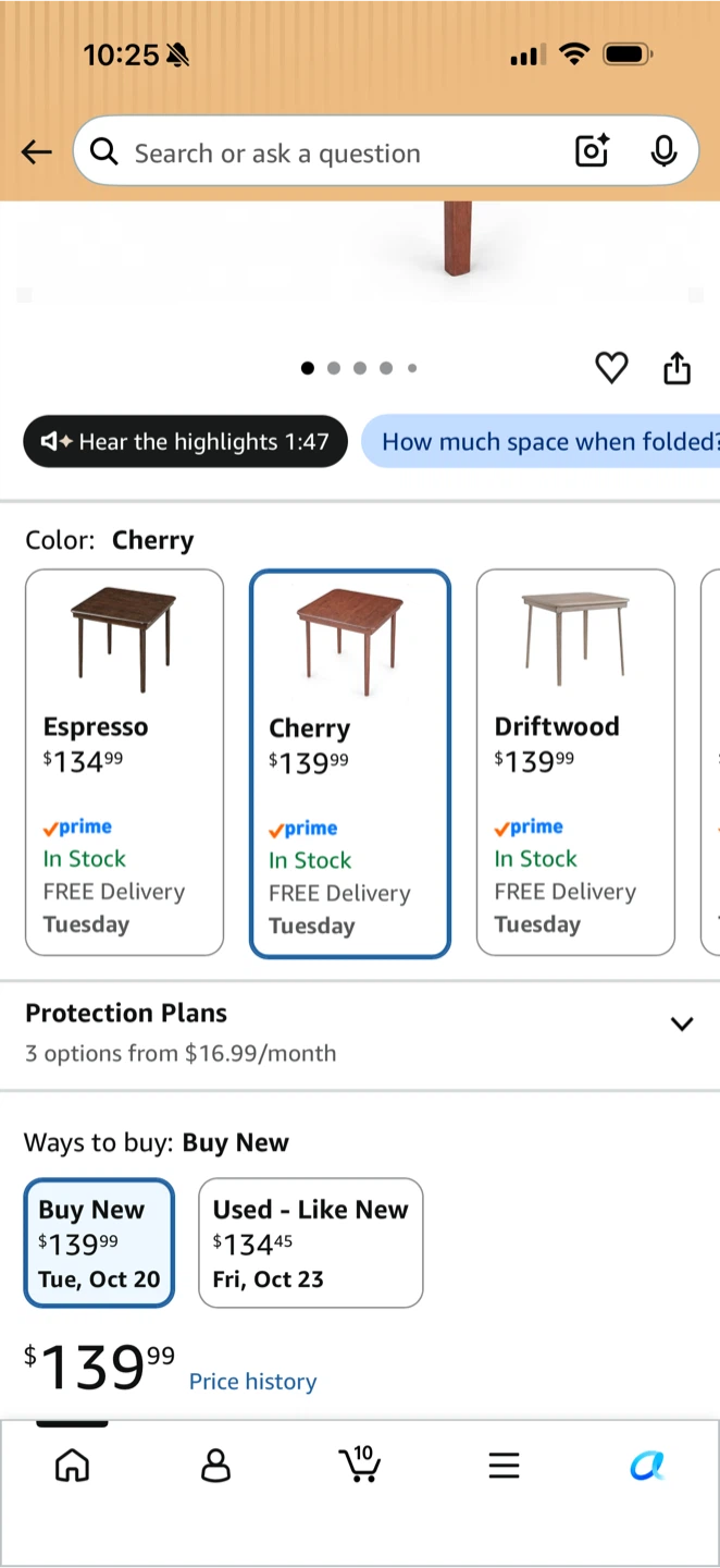 Stakmore Classic Straight Edge Square Wood Folding Table - photo 2