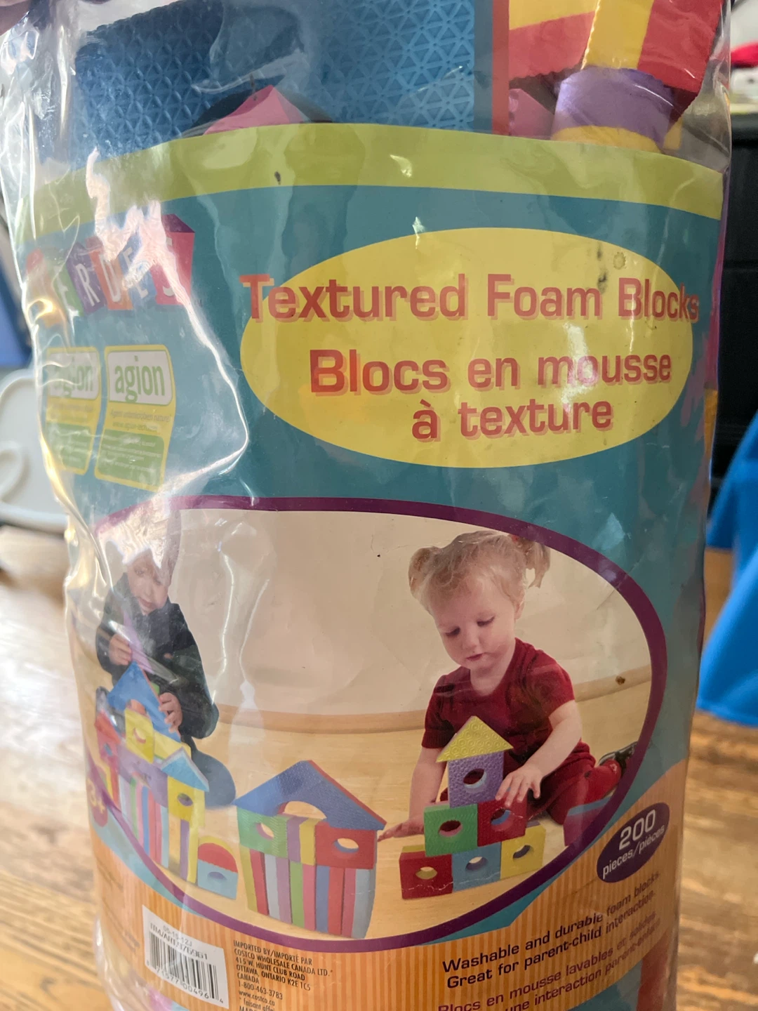 Verdes Textured Foam Blocks 200 Pieces