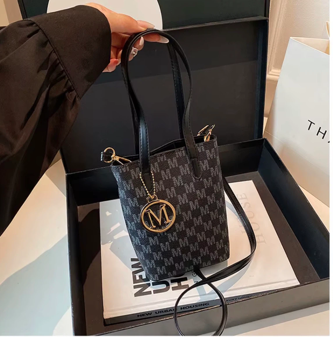 Monogram M Print Crossbody Bag - photo 5