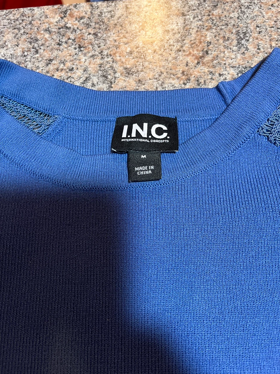 I.N.C. International Concepts Blue Long Sleeve Top - photo 2