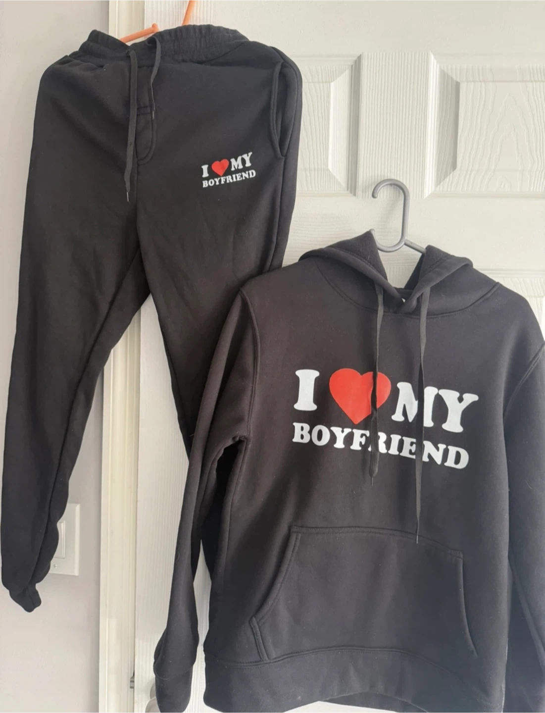 I Love My Boyfriend Hoodie and Jogger Set