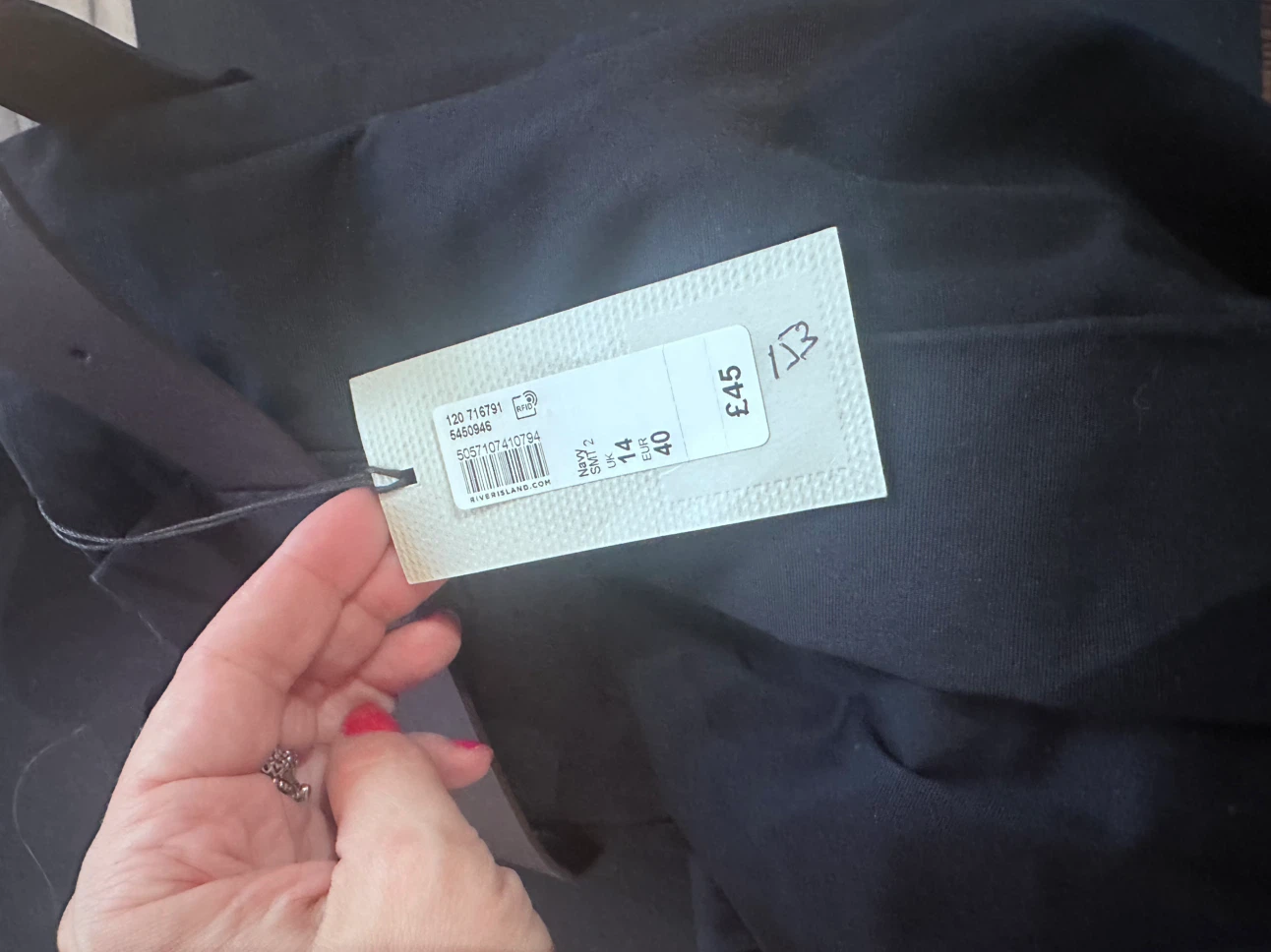 River Island Navy Trousers - photo 2